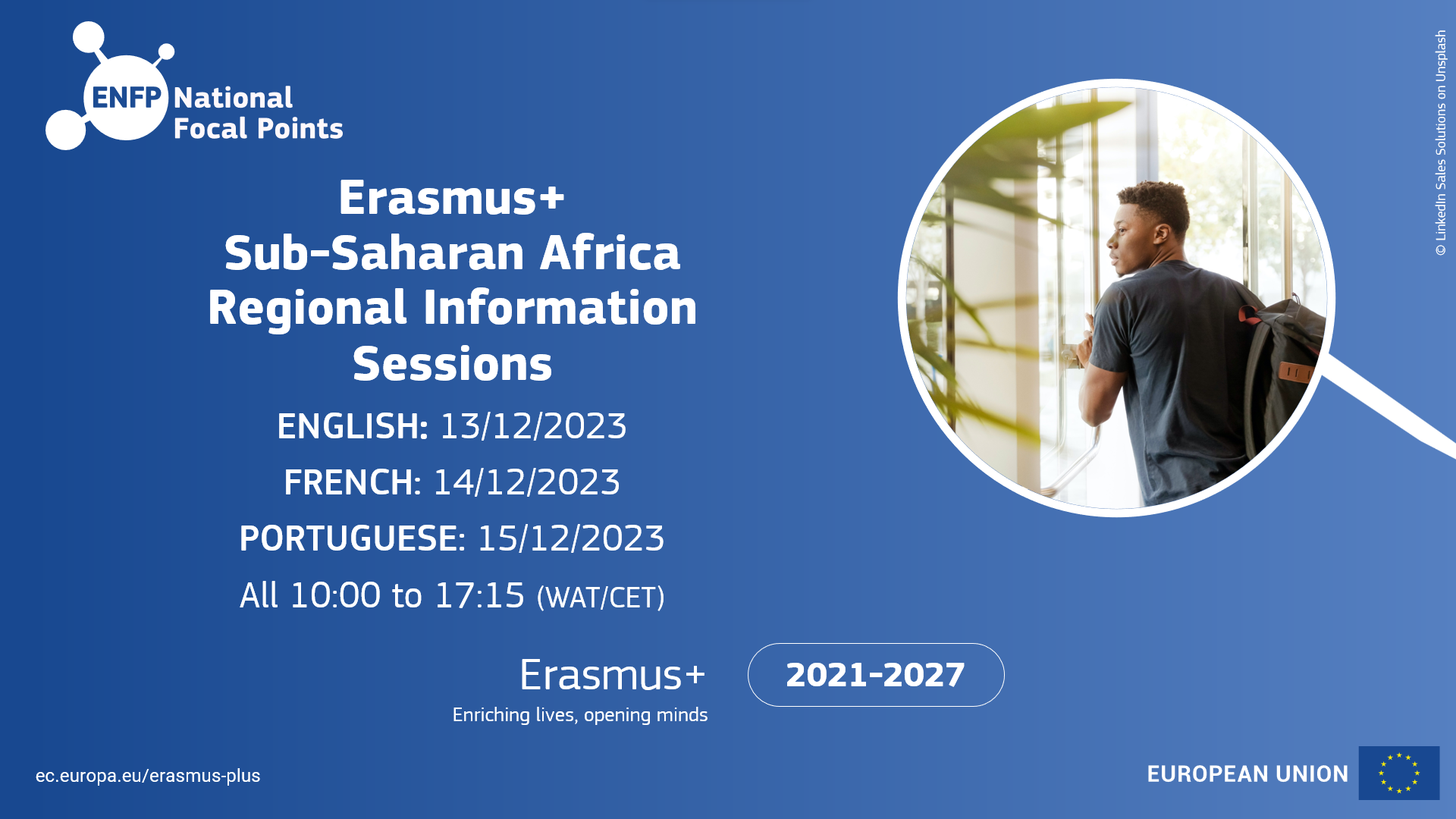 Erasmus+ Regional Information Session for Sub-Saharan Africa (English language)